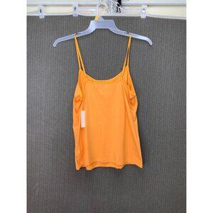 Time And Tru Woman's Size L (12-14) Orange Tank Top Cami Adjustable Straps